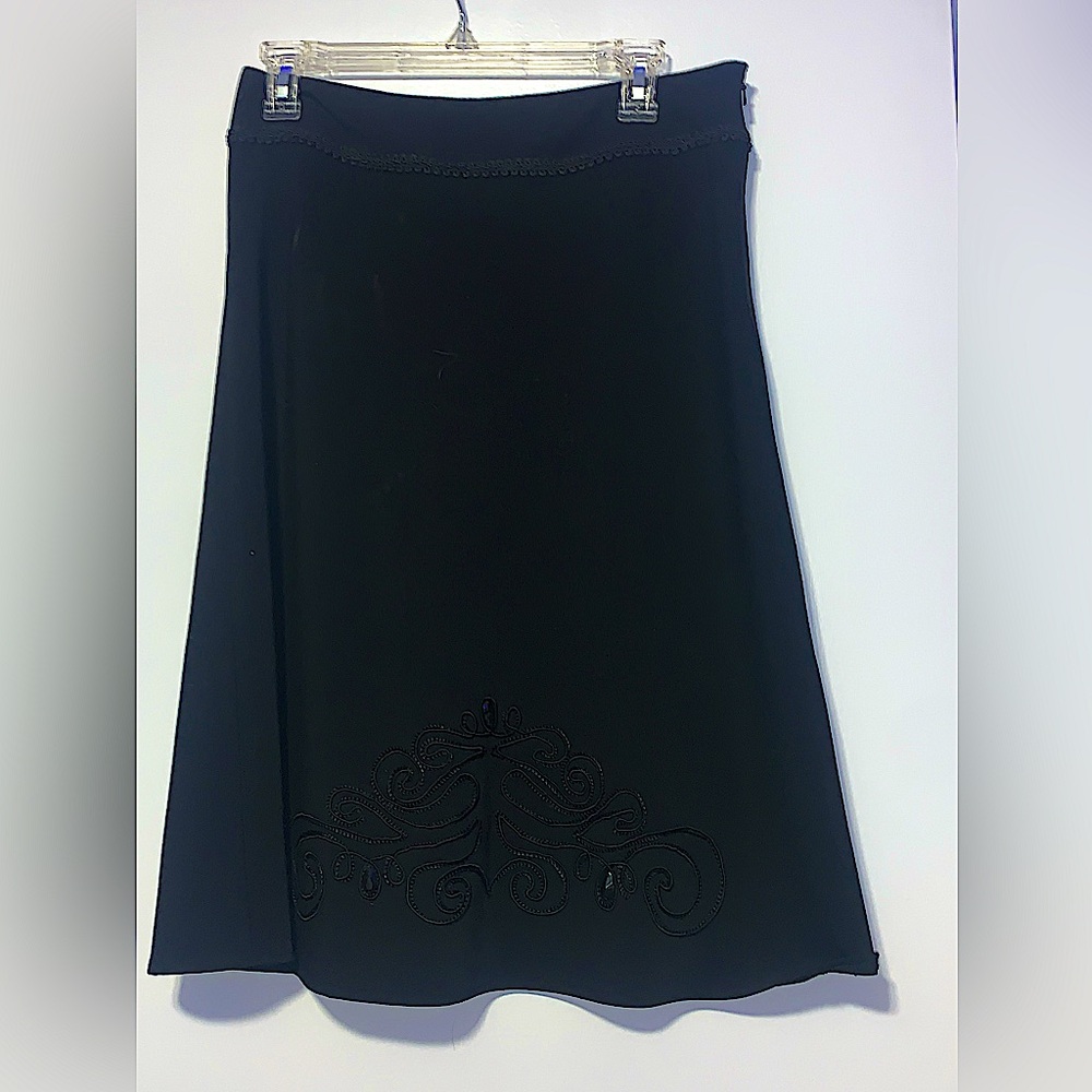 Lana Lee Black, jeweled midi skirt